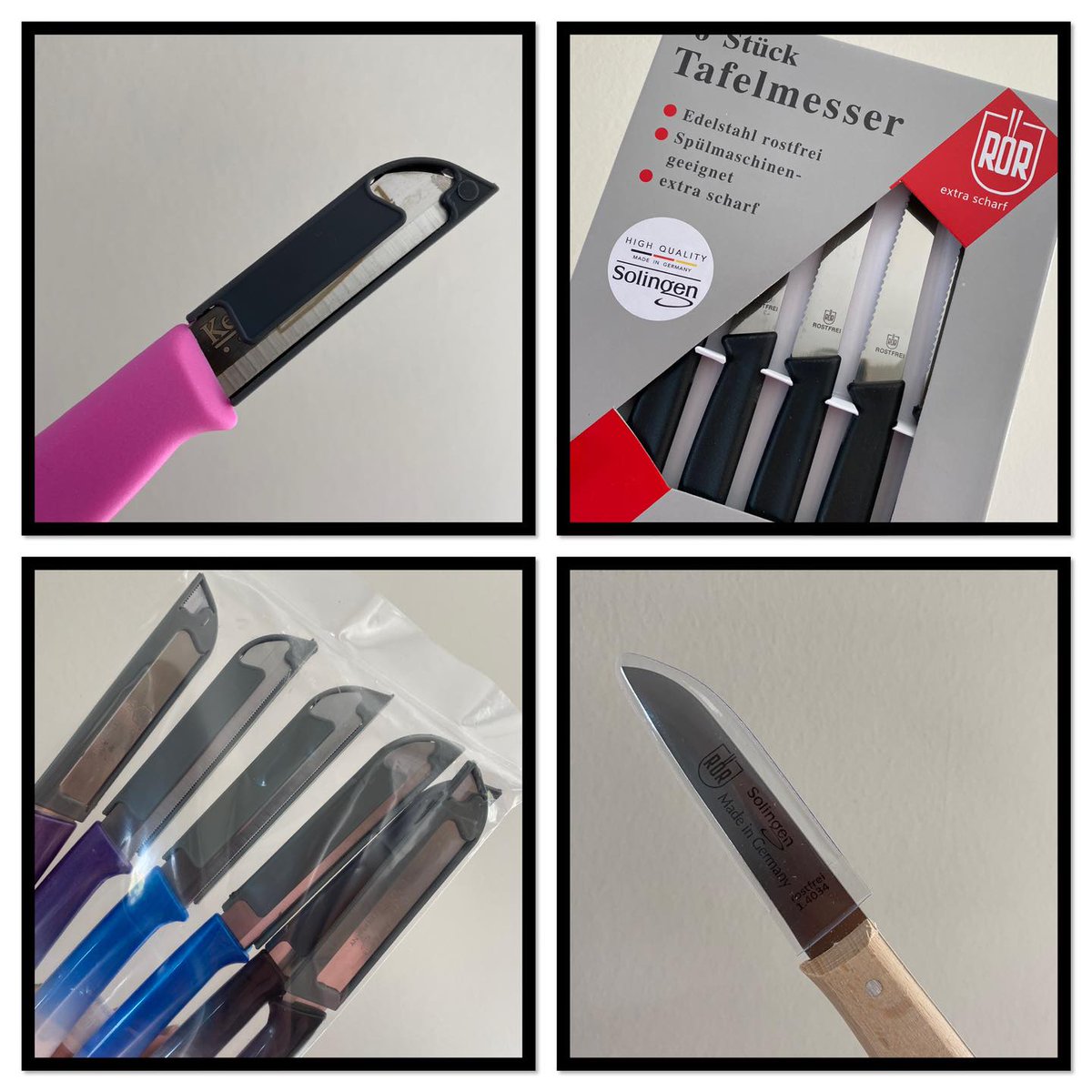 ToffeWinkeltjes's tweet photo. Vanaf deze week nieuw in de winkel; Solingen keukenmessen 🔪 Verschillende soorten messen met een ijzersterke kwaliteit! 

#solingen #keukenmessen #keukenmes #kwaliteit #nieuw #welkom #ondernemer #shopinshop #conceptstore #nunspeet https://t.co/a70FNuaCsp