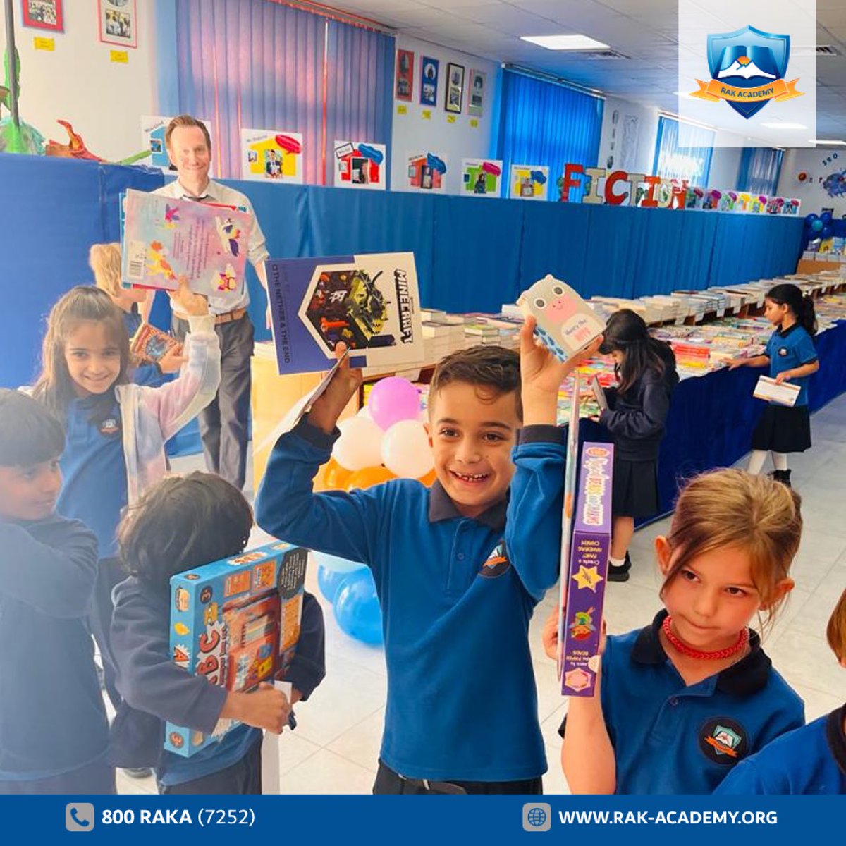 rakacademy_raka's tweet photo. Learning has become fun for our primary students during the Book Fair Week at BSK! 🤩🌟📚

#Rakacademy #rasalkhaimah #uae #uk #edu #moe #education #admission #school #students #teachers #bookfair #books #bookfairweek https://t.co/BWbka8Rmsd