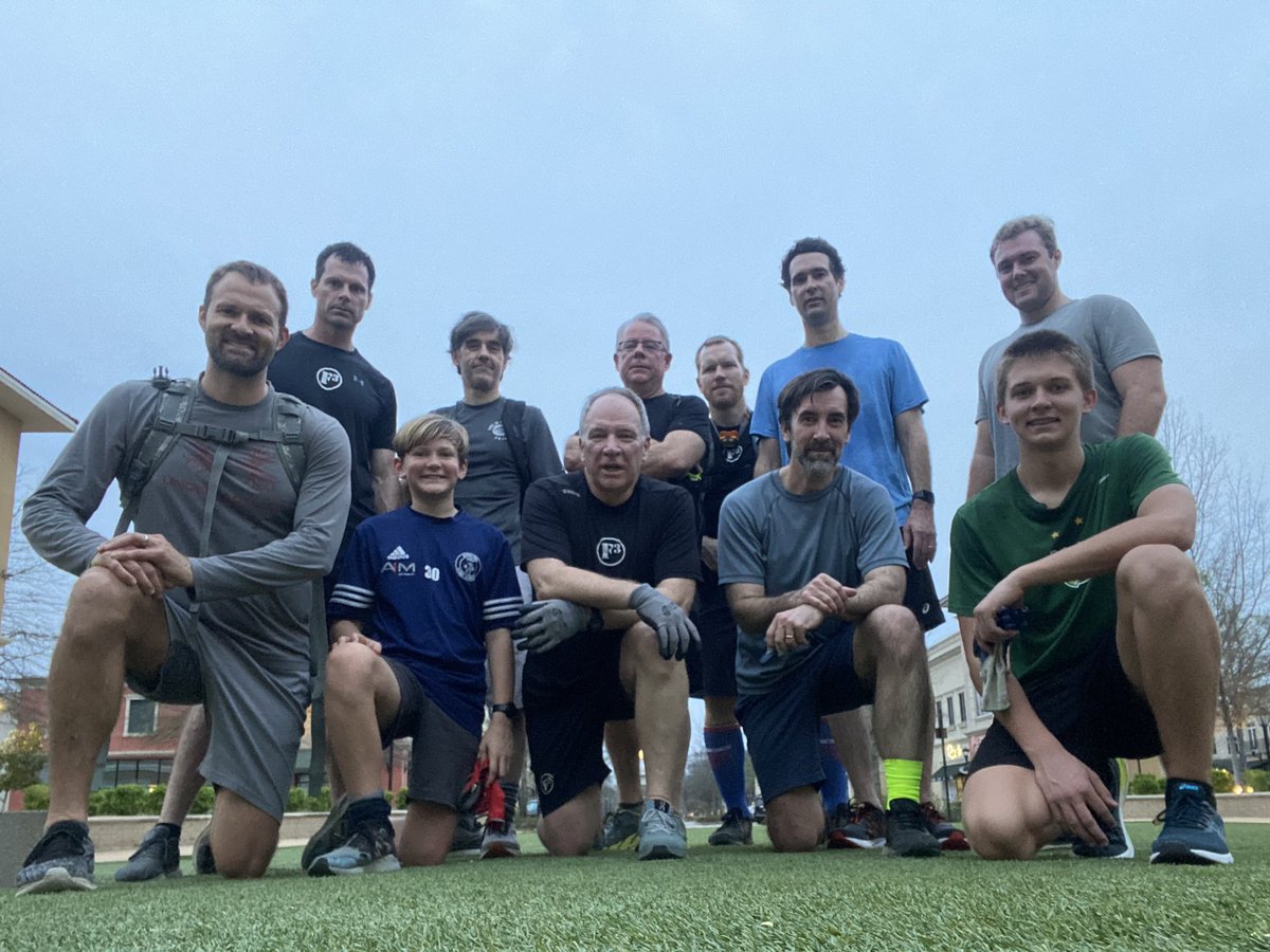 F3JacksonMS's tweet photo. 11 Pax (1 #DR) completed a cinderblock sufferfest at the #TurfMonster! COT: In a world built on instant gratifications, delayed expectations create disappointment and loss of hope. Challenge is to find comfort in the waiting! (Proverbs 13:12). Welcome Bag Man from @F3Birmingham. https://t.co/ue4dLEpNzN