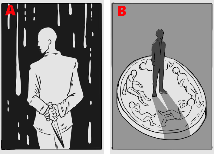 6 days left on the Seven Murders til Midnight campaign. Working towards the next piece of art for the book, which concept do you like better? #SoloRPG
kickstarter.com/projects/94169…