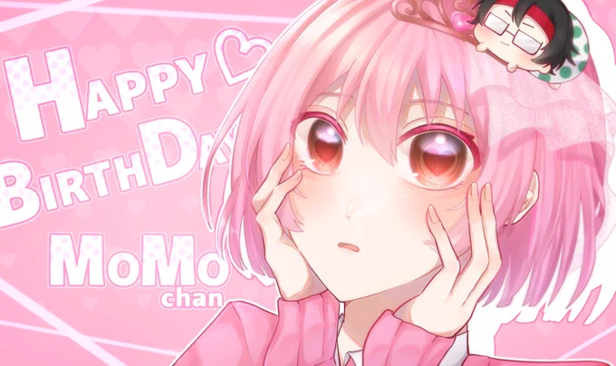 ももちゃん誕生日おめでとう!#ジェルぎゃらりー #ももちゃん誕生祭2023 