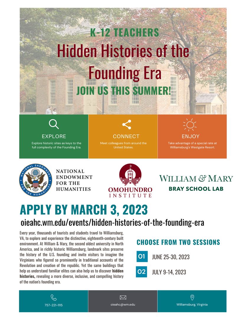 NEH on Twitter "RT OIEAHC Apps for our summer teaching institute close TOMORROW! “Hidden