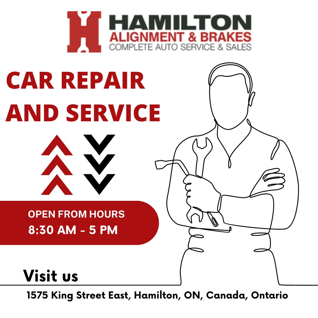 habauto's tweet photo. We keep our customers returning by providing high-quality car repair services at competitive prices.
Get in touch with Hamilton Alignment and Brakes today to schedule your appointment.
βοΈ 905-549-7665
https://t.co/REU0Z5RtWE
#hamiltonalignmentandbrakes #HABAUTO #alignment https://t.co/AdQBe9nEsT