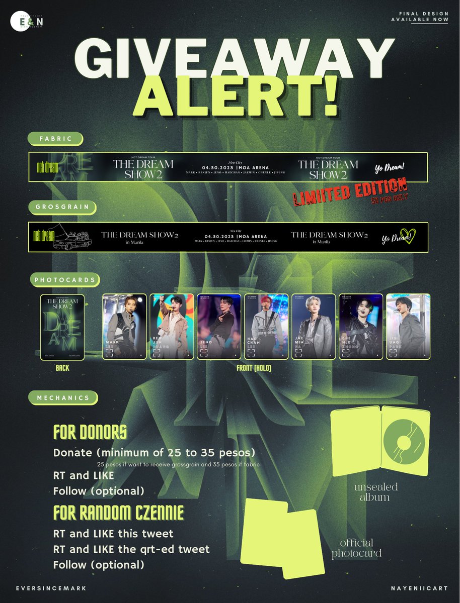 eversincemark's tweet photo. AIGOO! We have an exciting GIVEAWAY opportunity to share with you! Check out the info below to learn how you can participate ᵕ̈

☻ The quantity of the GA item's are extremely limited
☻ We accept donations until 03/30

𖠌 tds2 freebies collaboration w/ 
@nayeniicart

#TDS2inMNL https://t.co/R9j8C9NR01