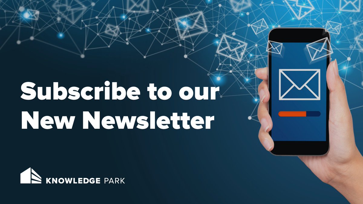 Are you a Knowledge Park tenant? Don't miss our upcoming quarterly newsletter! Stay up-to-date on the latest news and events, connect with other tenants, and learn more about the innovative companies that work in the Park. Join the mailing list here: bit.ly/3J64bXK