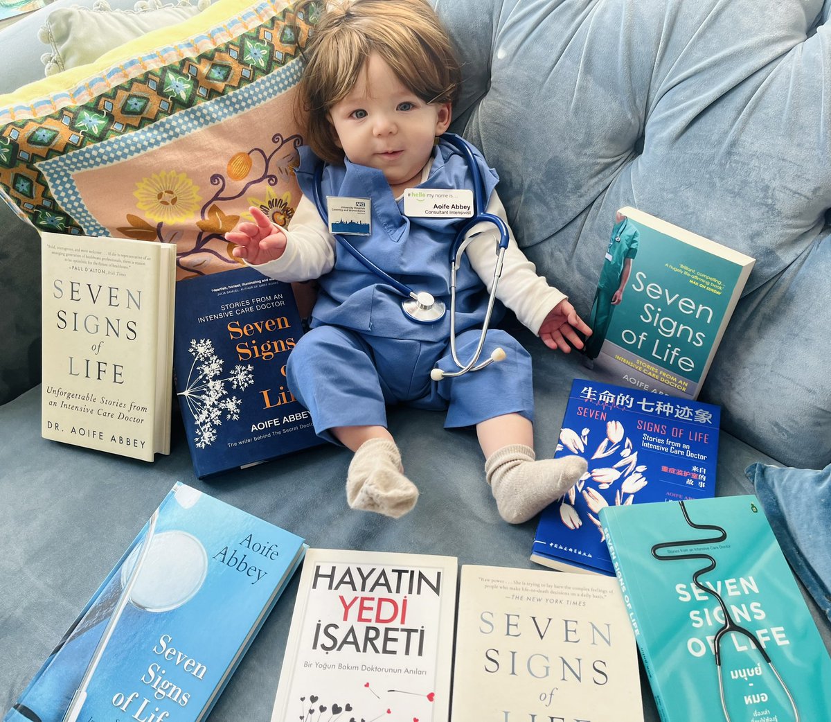 My nephew did a thing for #WorldBookDay2023 …look at the scrubs 😭😭