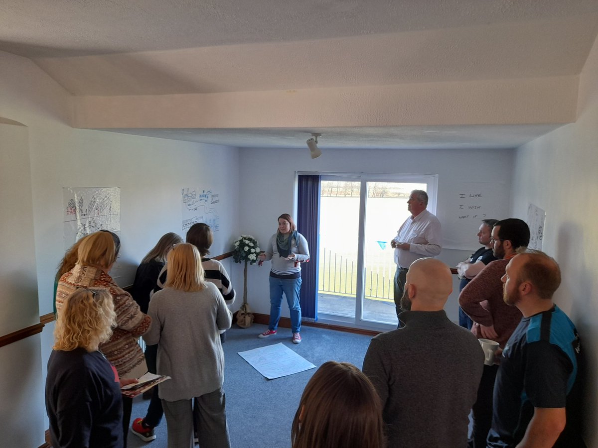 martin_downes's tweet photo. Creative thinking in presenting new ideas. Using an 'Art Gallery' to show prototype social impact ideas at today's Community #ValeHack Each event is being used to promote Shared Prosperity @JaneHutt @TNLComFundWales @VOGCouncil @Cwmpas_Coop @WCVACymru @socialbizwales @UKGovWales https://t.co/CmPxEggOdA