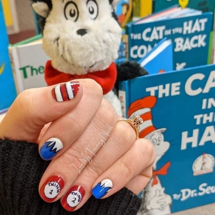 RockinSomeStrip's tweet photo. Happy Dr. Seuss Day!!
Do you have a favorite book by Dr. Seuss...π€??
ME: "Oh the places you'll go" π€π
#drseussday #happybirthdaydrseuss @nailart #manitime #colorstreet #ohiostylist
One of the stylists went a little further today with that mani...πβ€οΈ
https://t.co/gff7w1WMrJ https://t.co/k5CASYwGWd