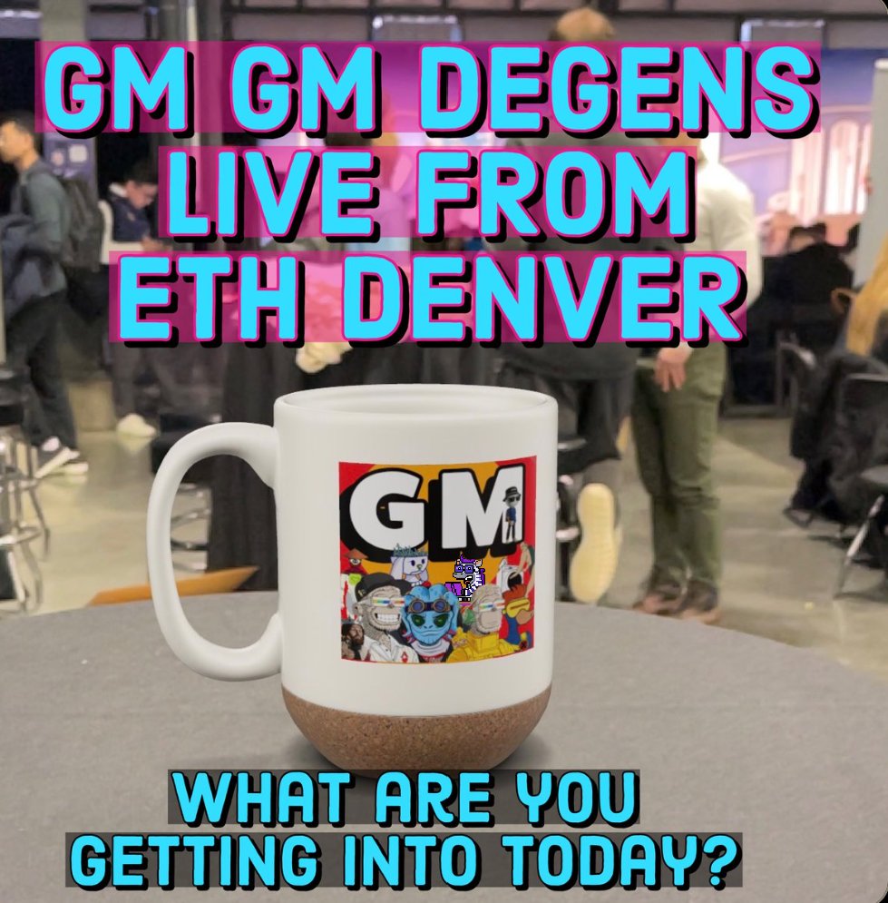 Into that cup <a href="/MAKEANFT/">make</a>, that's where we're getting into first 😜

#ETHDenver