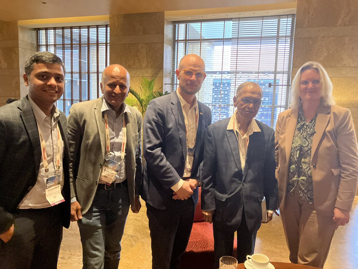 shanks420's tweet photo. Absolute pleasure as always to meet with Mr Narayana Murthy. His humble demeanor &amp; curiosity always amazes me @DirectorDKTrade @eske_bo @Gauta_Mohan . He admires Denmark for its humility ☺️ https://t.co/pSRdpy26yI