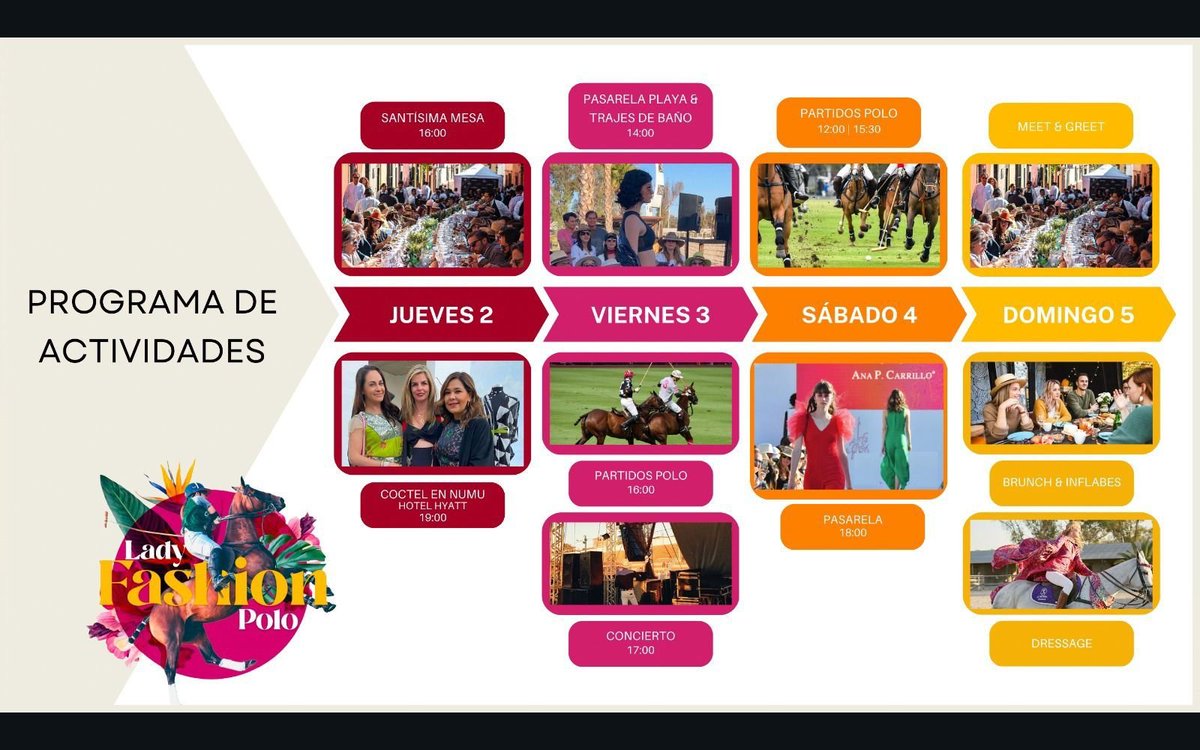 CorresponsalsMX's tweet photo. #SanMigueldeAllende en #Guanajuato presenta el #LadyFashion & Polo 2023.
Del 2 al 5 de marzo tendrá eventos gratuitos, sobre temas: gastronómicos, culturales, de emprendimiento y deportivos, donde se expondrán productos realizados por mujeres y el colectivo #LadyMultitask https://t.co/6KV0hWeUbh