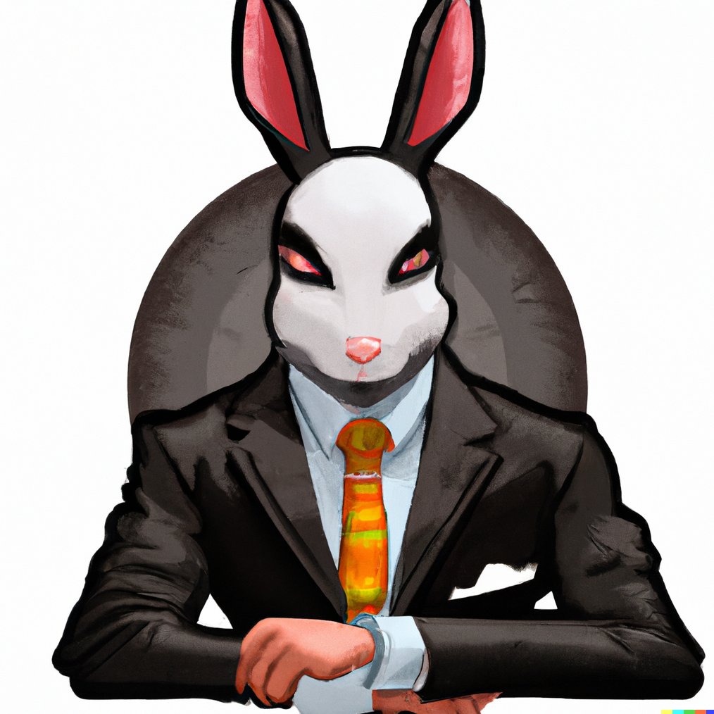 JagaKlass's tweet photo. Once a simple rabbit, Bunny Bani stumbled into the yakuza's territory. Instead of harm, they gave him care and showed him how to fight. With his speed and agility, he became their top bodyguard and earned the name Bunny Bani-yakuza.
@zkxprotocol 
#ZKXYakuza https://t.co/CusxY8Cp5t
