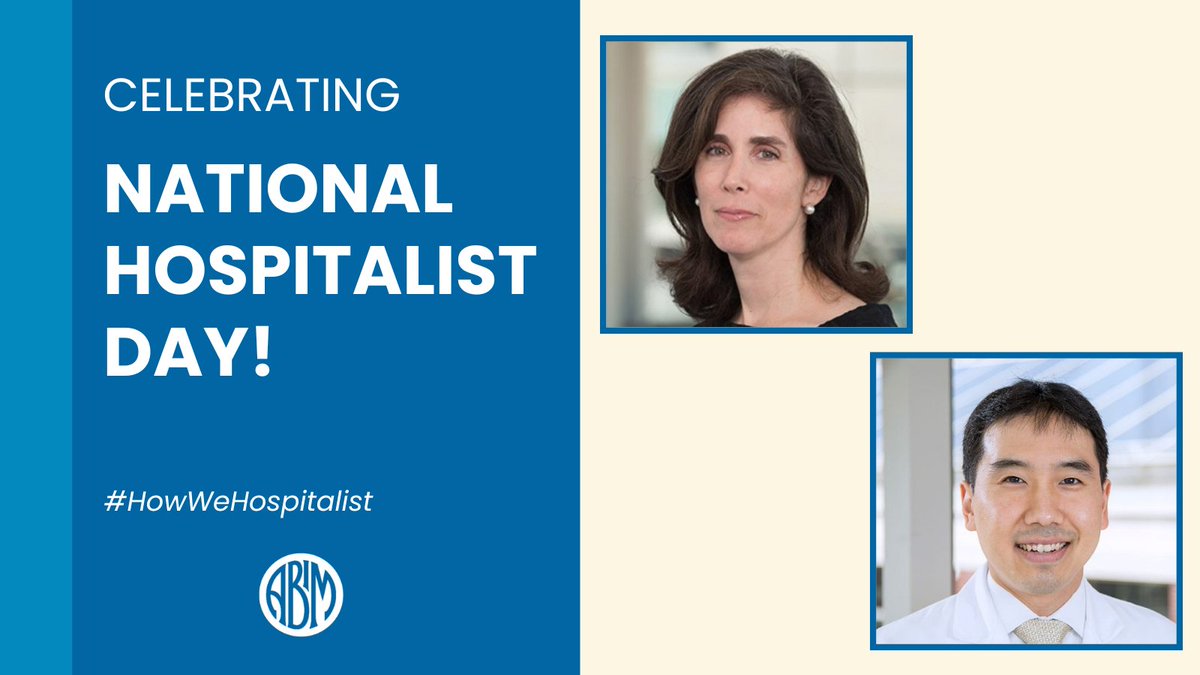It's #NationalHospitalistDay! 🏥🎉 We spoke with Luci Leykum, MD, and Peter Shin, MD, about the unique challenges and rewards of working in hospital medicine, and the future of the discipline. Read more: blog.abim.org/honoring-natio… @LeykumLuci @SocietyHospMed