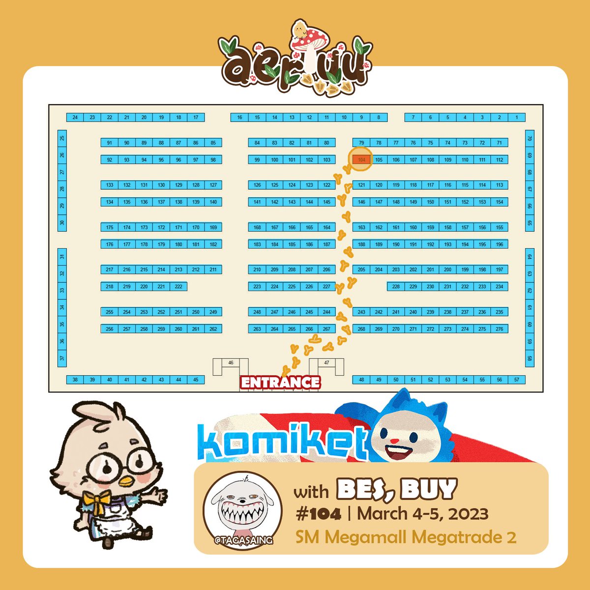aeriuu's tweet image. Here's my catalogue  for @komiketph this Saturday, Match 4-5! I'll be with @TAGASAING at ✨🐥Table #104🐥✨

Hanap lang po kayo ng booth na mukhang grocery

[1/2] RTs Appreciated 🙏✨🐥

See you guys! Quack Quack 🐥🐣
#komiket2023 #artph