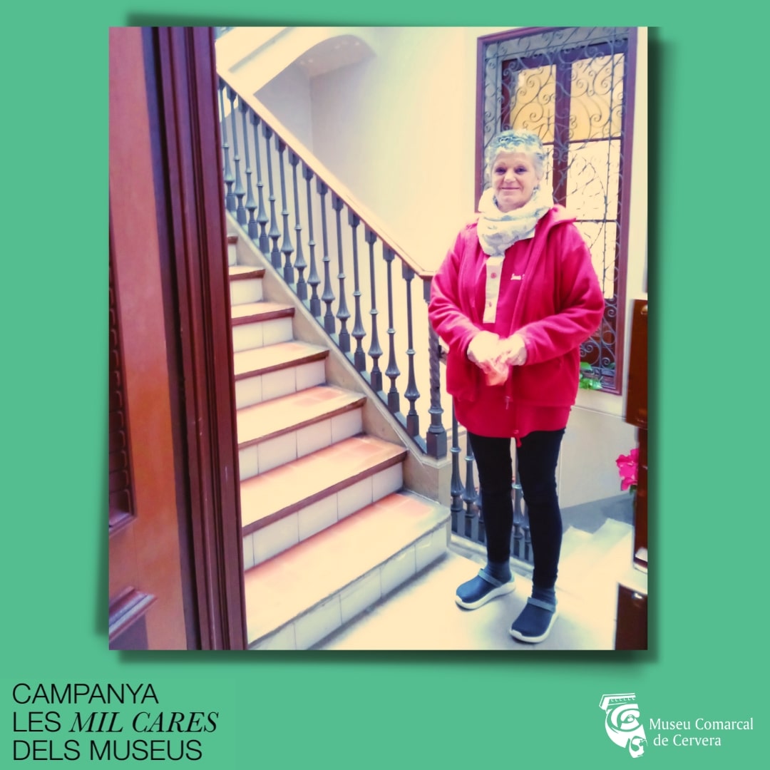 museudecervera's tweet photo. Us presentem la Montse Cortés 😍, la responsable de manteniment i neteja del Museu, qui el manté a punt i amb una especial atenció a la #CasaMuseuDuraniSanpere
(... de fet, la Montse és la jefa a l’ombra 😉)
#lesMilCaresdelsMuseus #xmtlla #MuseudeCervera #equipMuseudeCervera https://t.co/5BwQgpo7Uy