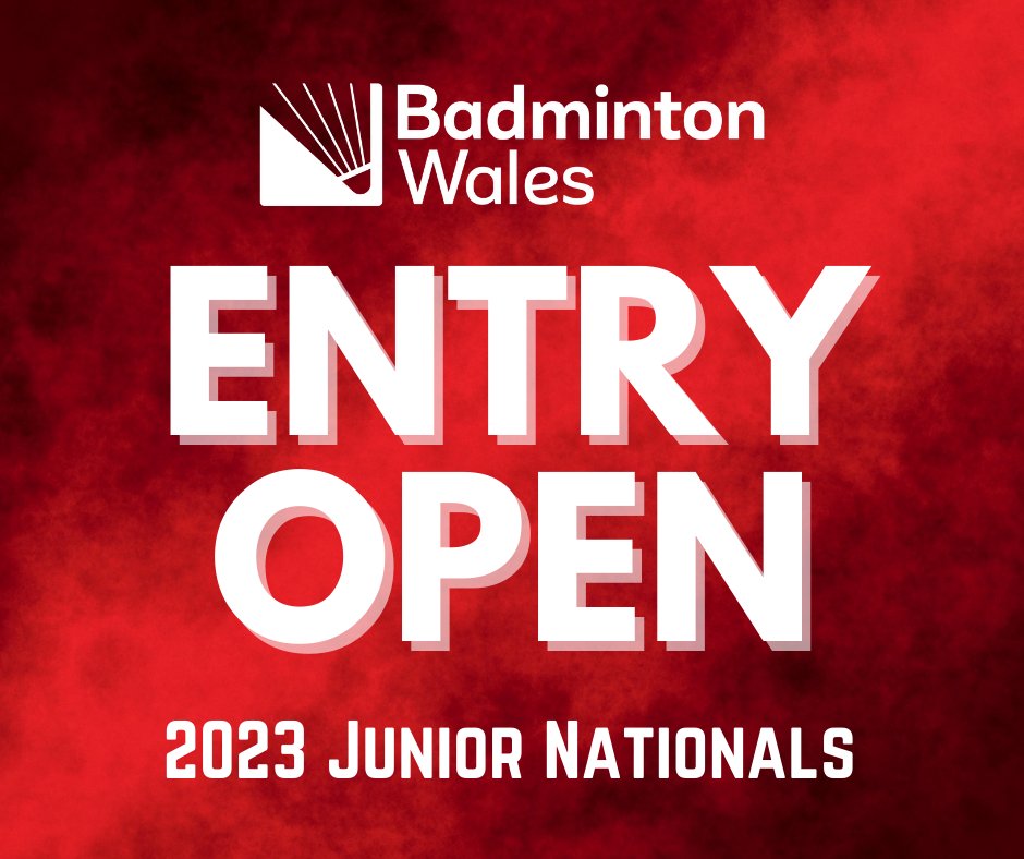 2023 Junior Nationals - Sport Wales National Centre. Saturday 25th March – Under 13s & 17s. Sunday 26th March – Under 15s & 19s. Enter here - badmintonwales.tournamentsoftware.com/onlineentry/on… For further information email enquiries@badminton.wales