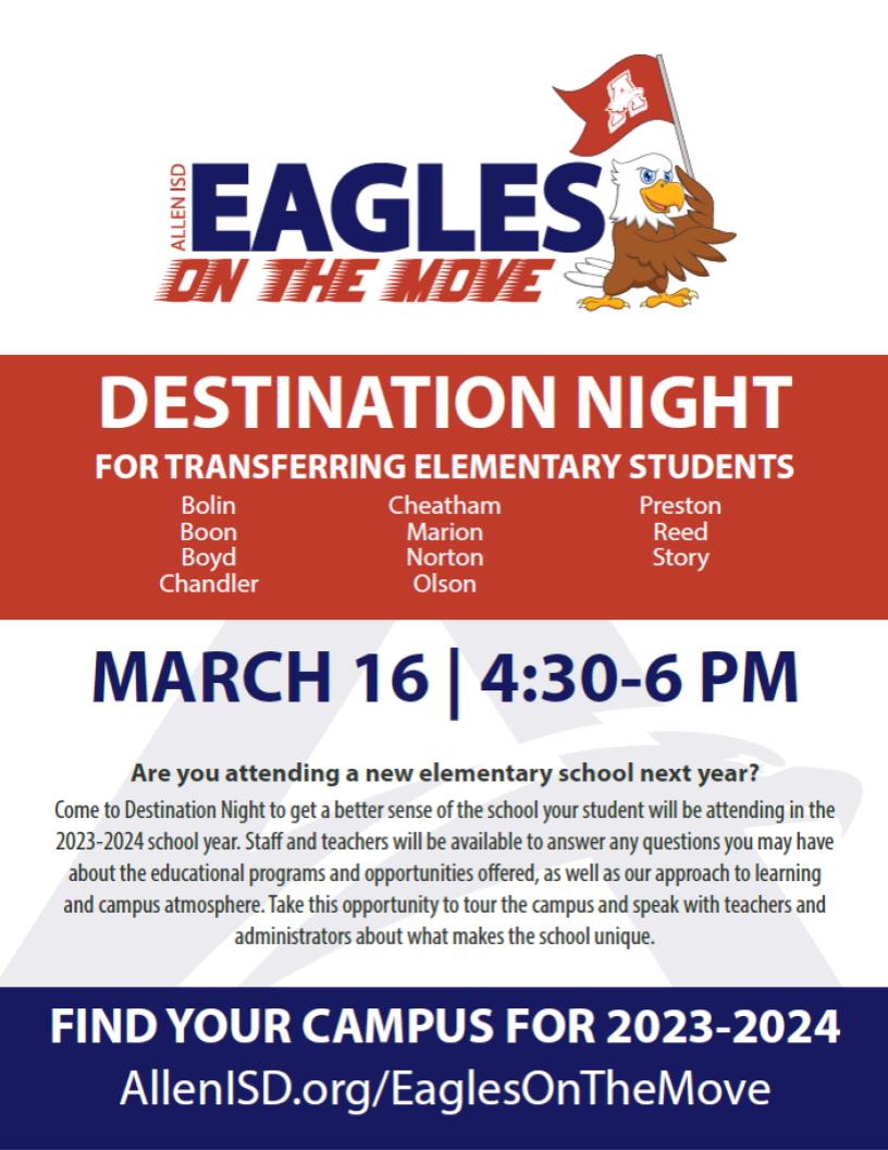 Save the Date!!! Destination Night!