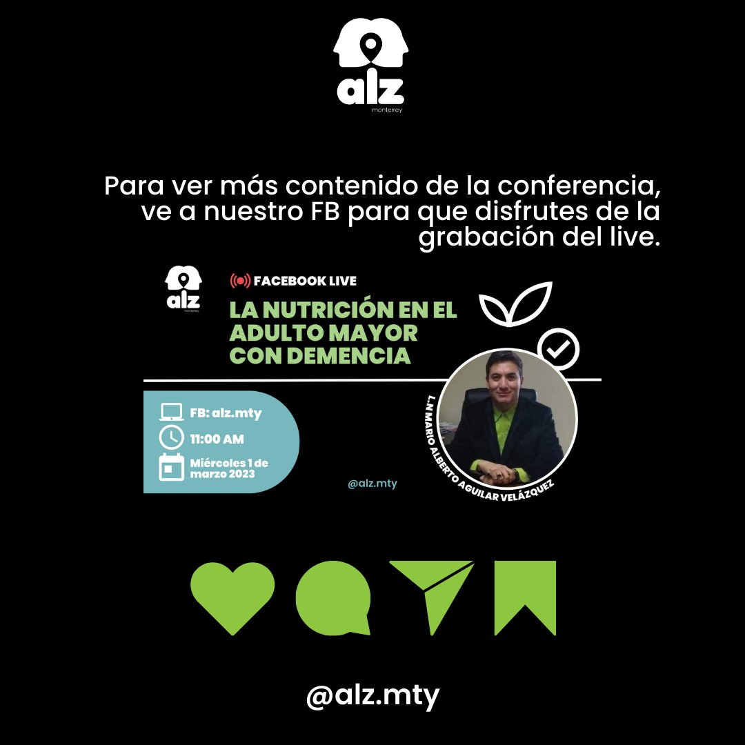 alzmty's tweet photo. Muchas gracias @NutriologoMi por compartirnos de su conocimiento en la transmisión en vivo de ayer.💜
#nutricion #demenciacuidados 🍏 https://t.co/mLawPDAEcN