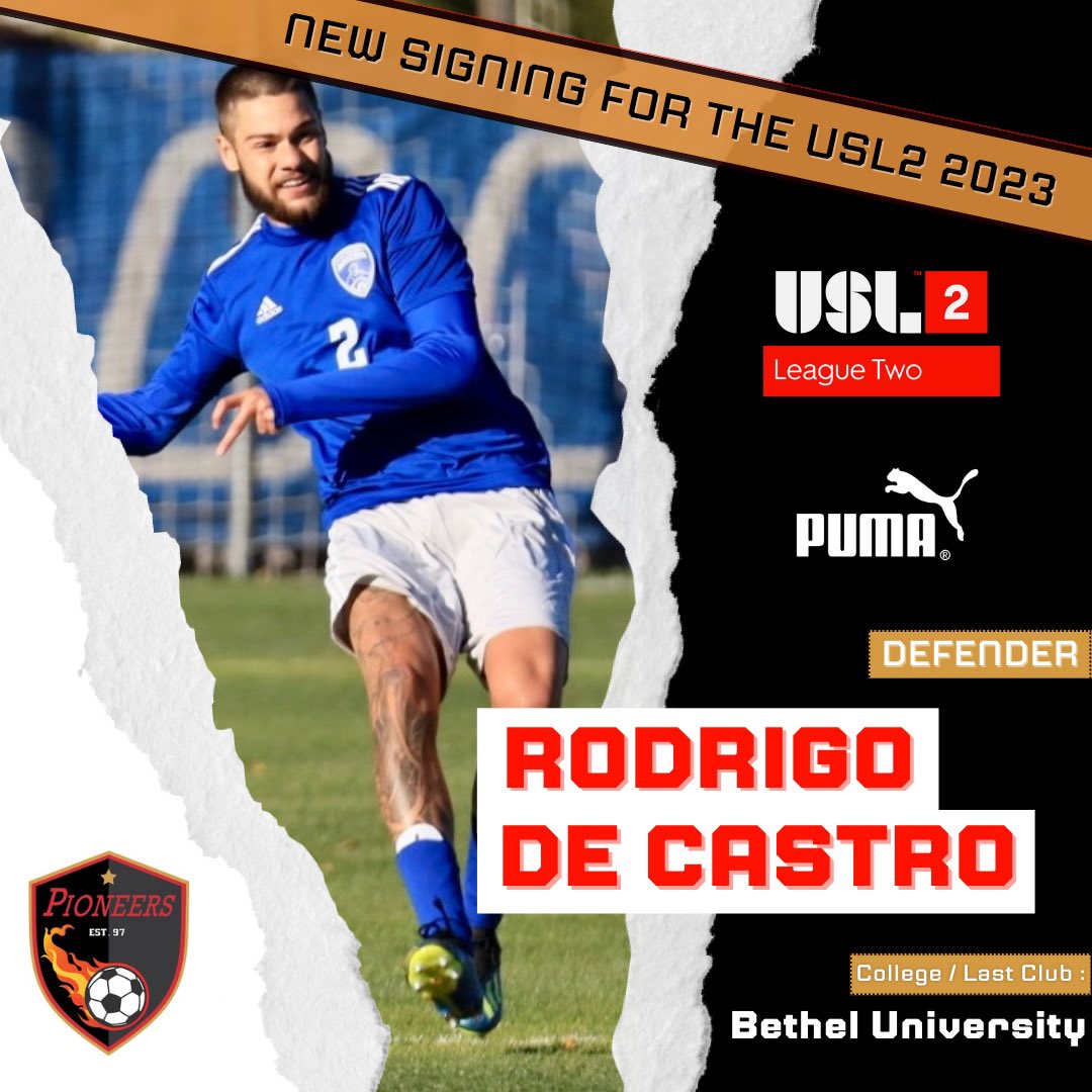 WMassPioneers's tweet photo. 🚨‼️DOIS NOVOS JOGADORES‼️🚨 Two Brazilian defenders are coming to Ludlow for 2023 @USLLeagueTwo

Rodrigo🇧🇷 and Gabriel🇧🇷, who were recent NAIA National Champions with Bethel University, will be part of the Pioneers backline this summer.

*pending league approval* https://t.co/JqsUhkTGbw