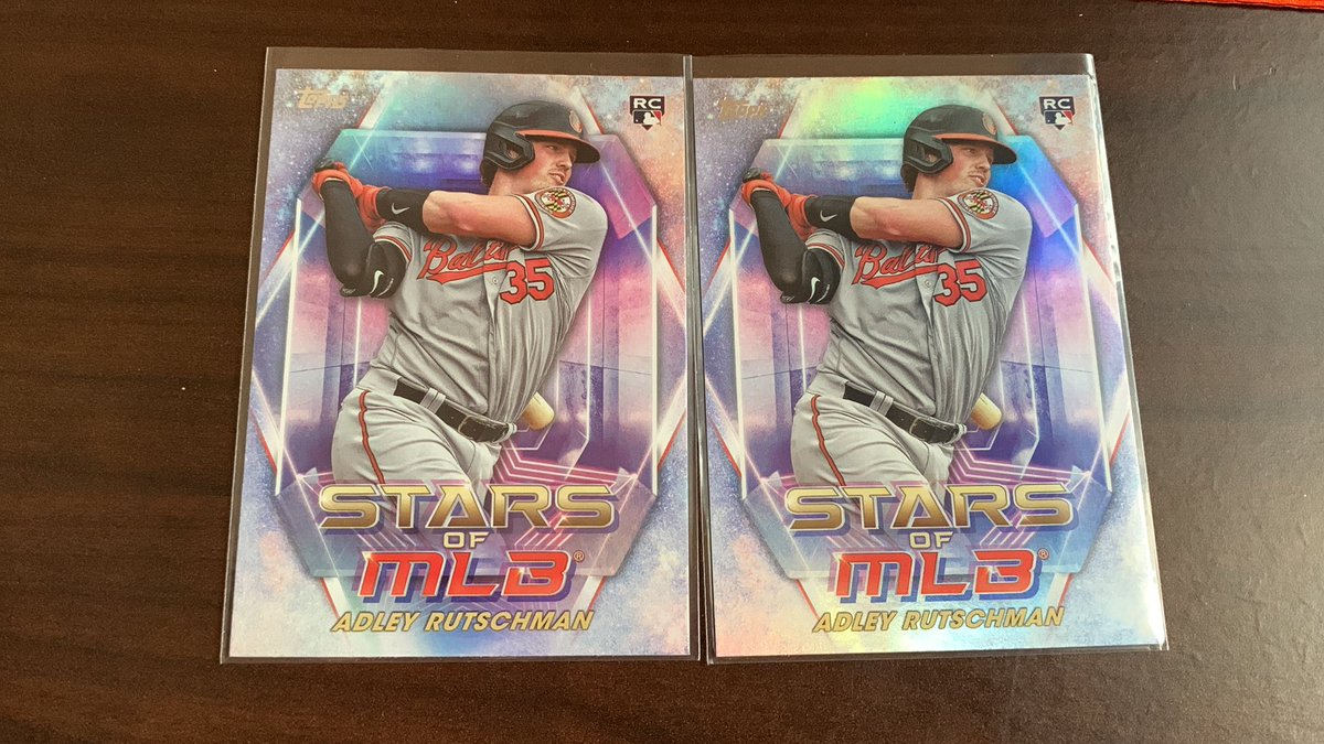 OsCardGiveAways's tweet photo. Pulling for the underdog in this one folks. If @joshsroka wins I’ll give away 2 of these Adley Rookie cards tomorrow. Go Vote for Josh and reply to this post “Done”. Tomorrow if Josh wins  I’ll select two followers that  have voted for Josh and replied done to win 1 Adley each. https://t.co/6WryDzAfC7