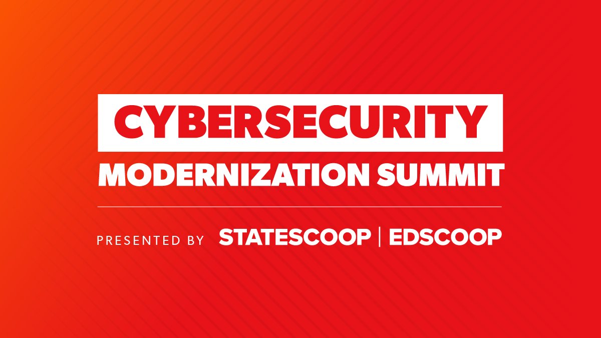 State_Scoop's tweet photo. Ready to up your cybersecurity game? Join the #CyberModSummit virtual event at 11 AM EST today! Our lineup of speakers will share their expertise on the latest threats and trends. Don't miss out on this opportunity to learn &amp; join the conversation.  https://t.co/fy8aRvqrE7 https://t.co/SRbqTKDpI6