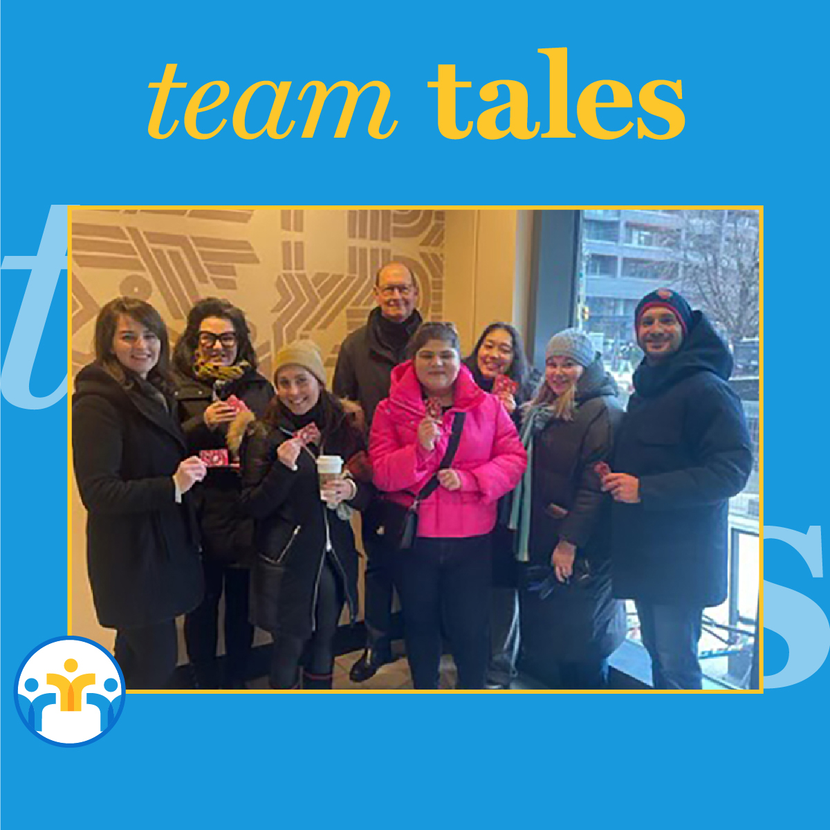 #TBT to when members of our team spent an afternoon in downtown Toronto spreading kindness with Tim Horton's gift cards. Over 500 gift cards were distributed to those who needed it most! #TeamTales
