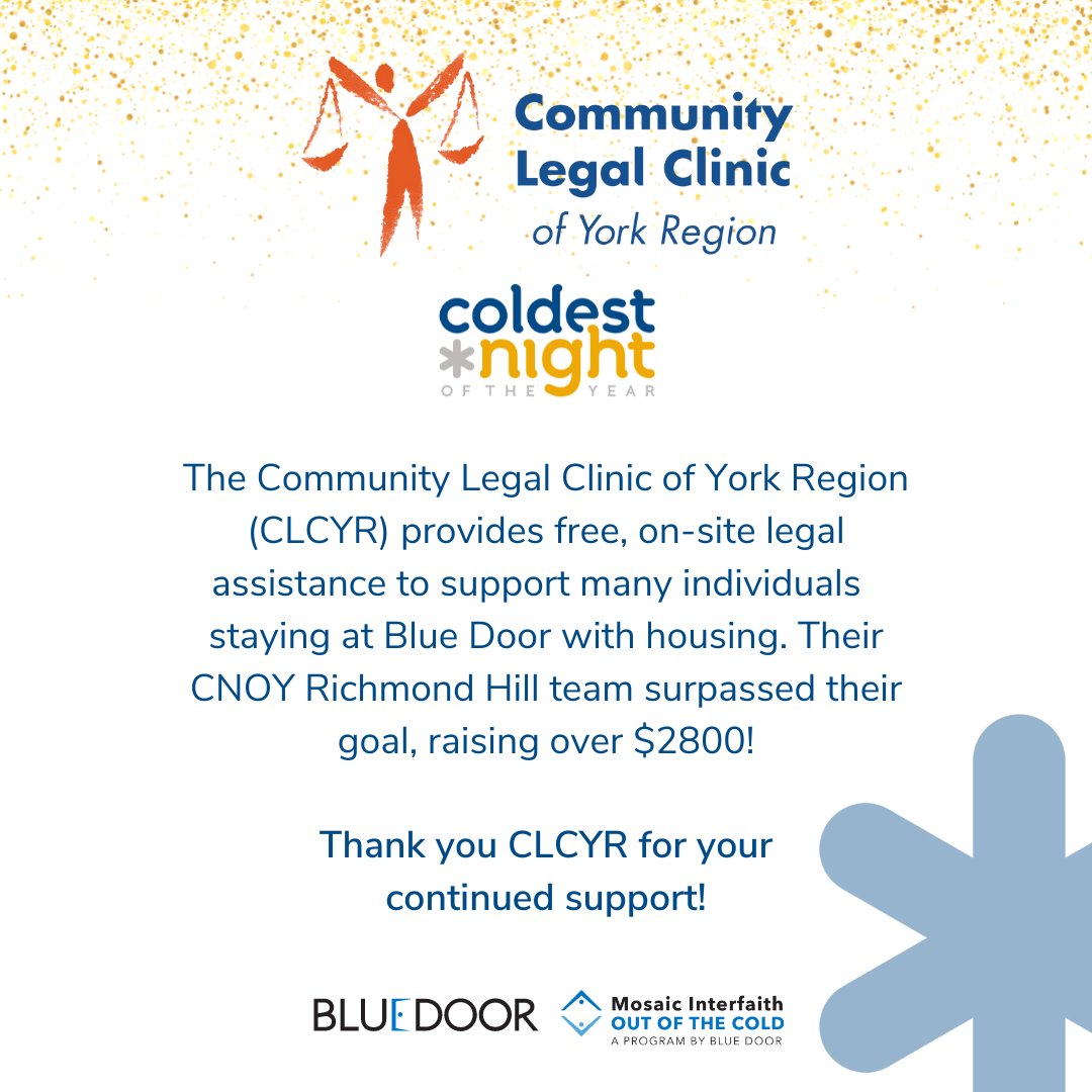 Take a look at a few of our AMAZING Coldest Night of the Year Richmond Hill teams from some of our community's organizations ❄️

Thank you <a href="/CLCentralYork/">Community Living Central York</a>, <a href="/CarltonOne/">CarltonOne</a> &amp; <a href="/clcyorkregion/">Community Legal Clinic of York Region</a> for showing your dedication to #CNOY23 by fundraising in your community!
bit.ly/3Lh8EFi