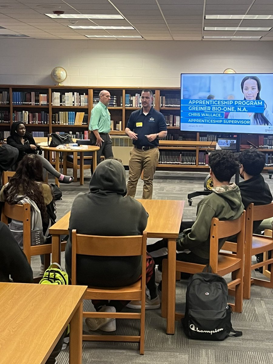 Let’s talk about the great apprenticeship opportunities offered through our partnership with Greiner Bio-One and SPCC with Chris Wallace #CTE #ucps