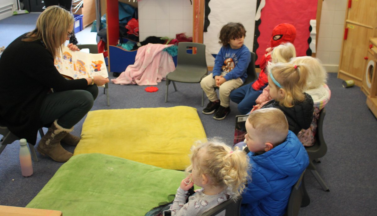 BSDCofficial's tweet photo. Our LRC staff joined the nursery today for story time, reading to them, ‘The Burpee Bears’ book and giving the children their own copies. Our Level 3 learners also celebrated World Book Day by taking photos with their favourite books. #BSDC https://t.co/1t19vYMr4q