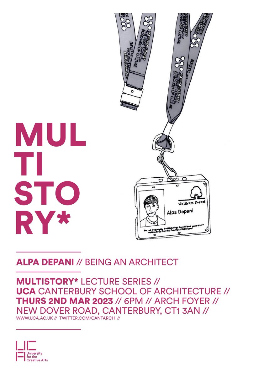 Tonight’s MultiStory lecture is @alpa_depani, who will be talking about her work, and her journey into and through our profession from 6pm