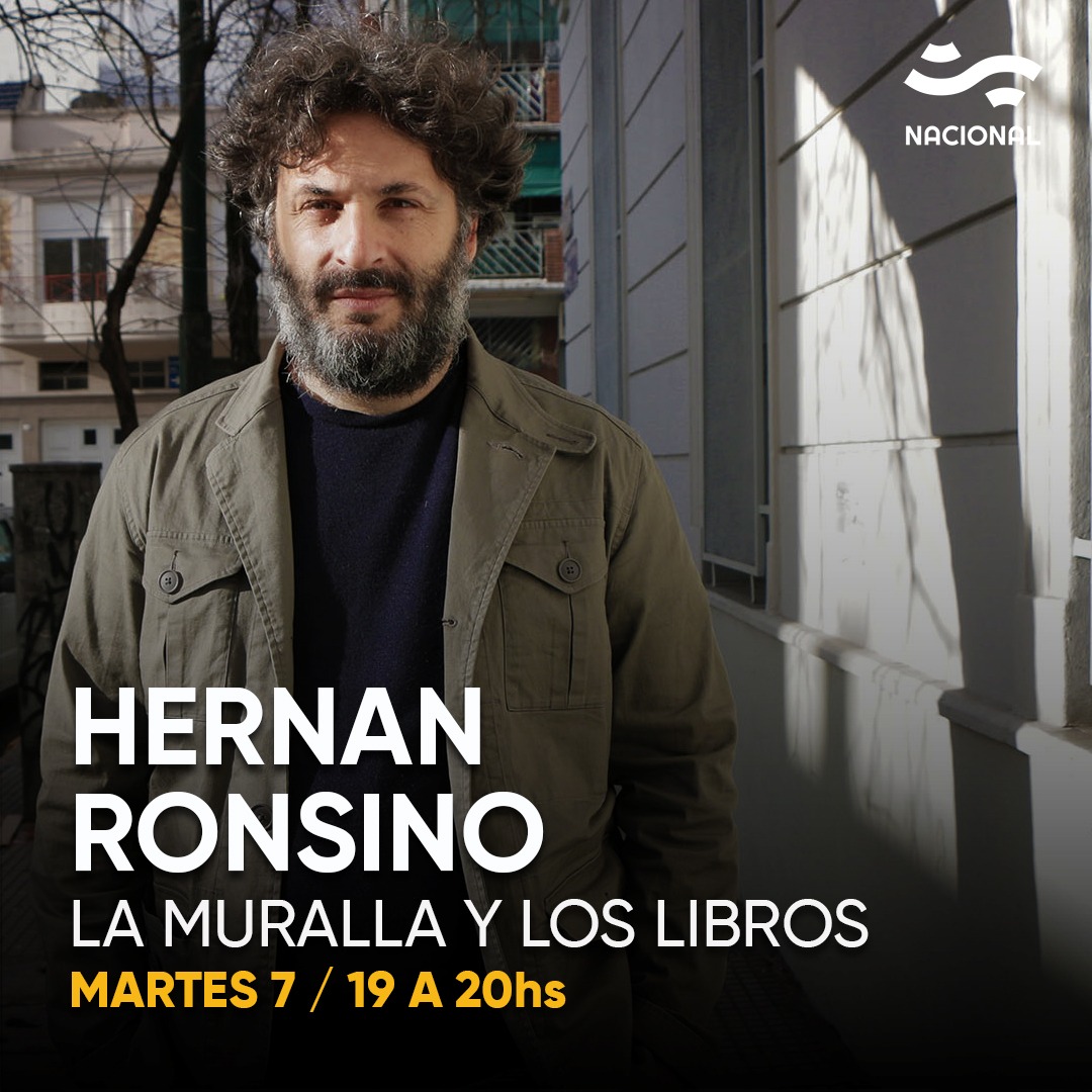 El martes en <a href="/lamurallabnmm/">lamurallayloslibros</a>: 

👉Entrevista a Hernán Ronsino. Conversamos con el escritor sobre "Una música" (<a href="/eternacadencia/">Eterna Cadencia</a>), su nueva novela.  

De 19 a 20 hs por @nacionalam870 

📻Encontrá los programas anteriores de La muralla y los libros en bit.ly/LaMurallaRadio….
