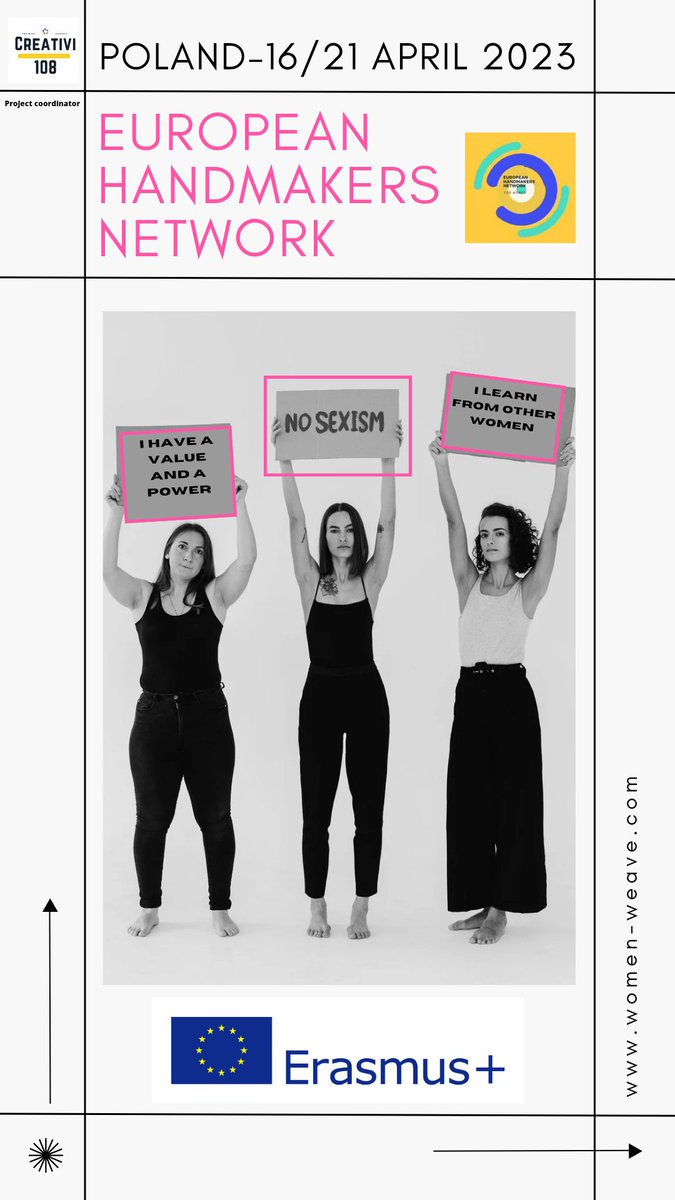 Creativi108's tweet photo. The event in Czesthocowa, Poland is coming and we are already more than 30 European women Handmakers.
Remaining connected that we are organizing live Facebook during the event.
More info : https://t.co/XiplHudJkN
#handmakers #longlivelearning  #artandcraft #womenpower #Indire https://t.co/dRYEwceHKx
