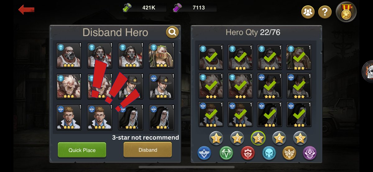 survivalcrisis_'s tweet image. 🔥 Survivors, keep your 3-star heroes or higher in #SurvivalCrisis! 💪🏼 They can be combined to create a 5/6-star hero or even higher! 🤯 Don&apos;t miss out on the chance to level up your team and become ultimate survivors! 🦸‍♂️ #TipsThursday #RPG #gaming