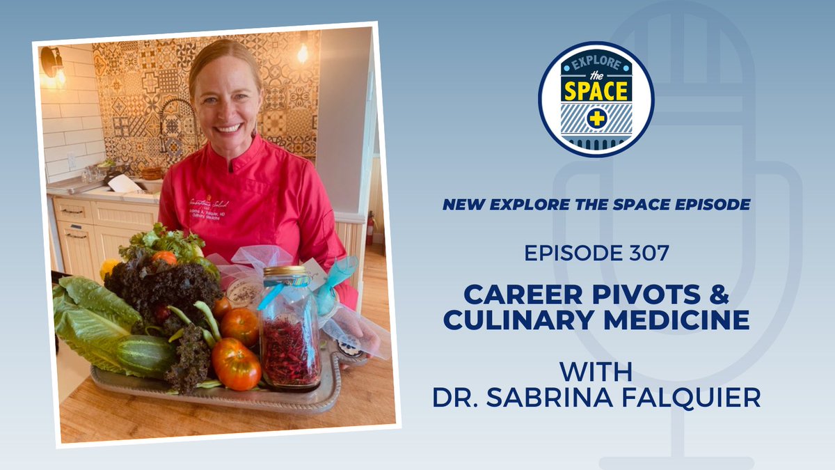 “I felt really scared &amp; really proud. This was me going from my comfort zone”

<a href="/sensationssalud/">Sabrina A. Falquier, MD, CCMS</a> was my resident in my 1st month of Internship! 

She joins Explore The Space Podcast to discuss her big career pivot &amp; her work in Culinary Medicine

Enjoy!

explorethespaceshow.com/podcasting/sab…