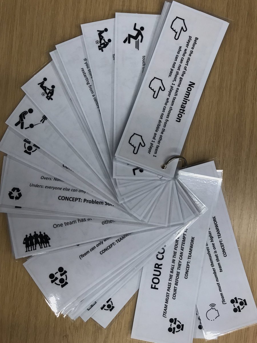 Conditioned games concept cards for problem solving and teamwork. Thank you <a href="/mrsaunt/">MrSaunt-PE</a> for the inspiration #edupe #problemsolving