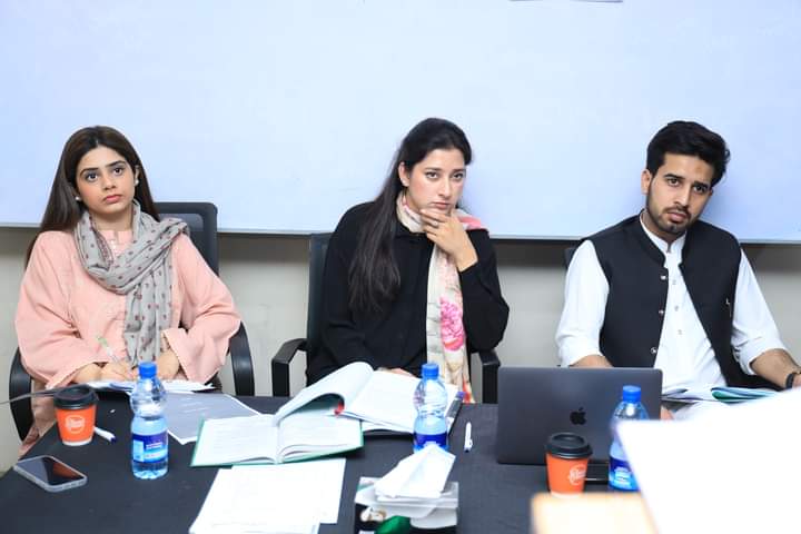 ygapakistan's tweet photo. Ms. Aiman Noman, Ms. Amna Iqbal, and Mr. Muhammad Areeb joined us as adjudicators to judge the preliminary rounds of the National Urdu Moot Court 2023.

#YouthGeneralAssembly
#YGAPakistan
#LahoreSchoolofLaw
#NationalUrduMootCourt https://t.co/FdgbVrPTsR