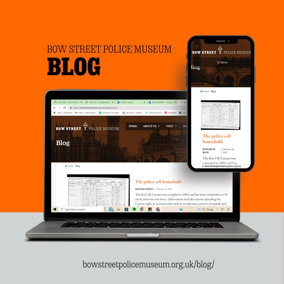 bowstreetmuseum's tweet image. 💻 Bow Street Blog 💻

Research Volunteer Jon has been scouring census records, and presents his findings to you in our latest blog post: The police cell household. 

Discover more by following the link below.

#bowstreetblog #bspmblog #researchblog

bowstreetpolicemuseum.org.uk/the-police-cel…