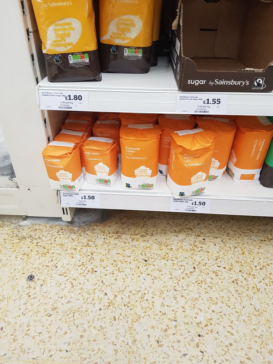 jo_dws's tweet photo. @sainsburys hello! Can you explain why both of these bags of sugar are exactly the same price? I'd rather have the small bag but it seems like a rip off if I don't buy the big bag 😄 https://t.co/1gDFsSdUbt