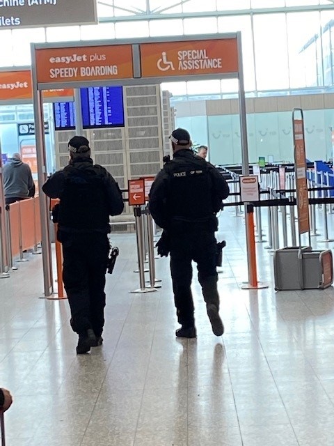 Today during our Project Servator deployment we met these lovely hen and stag groups, arent they beautiful.  
The Policing Team  spoke to them about the key messages of working together to keep the airport safe along with our firearms team.
#ProjectServator 
RLH