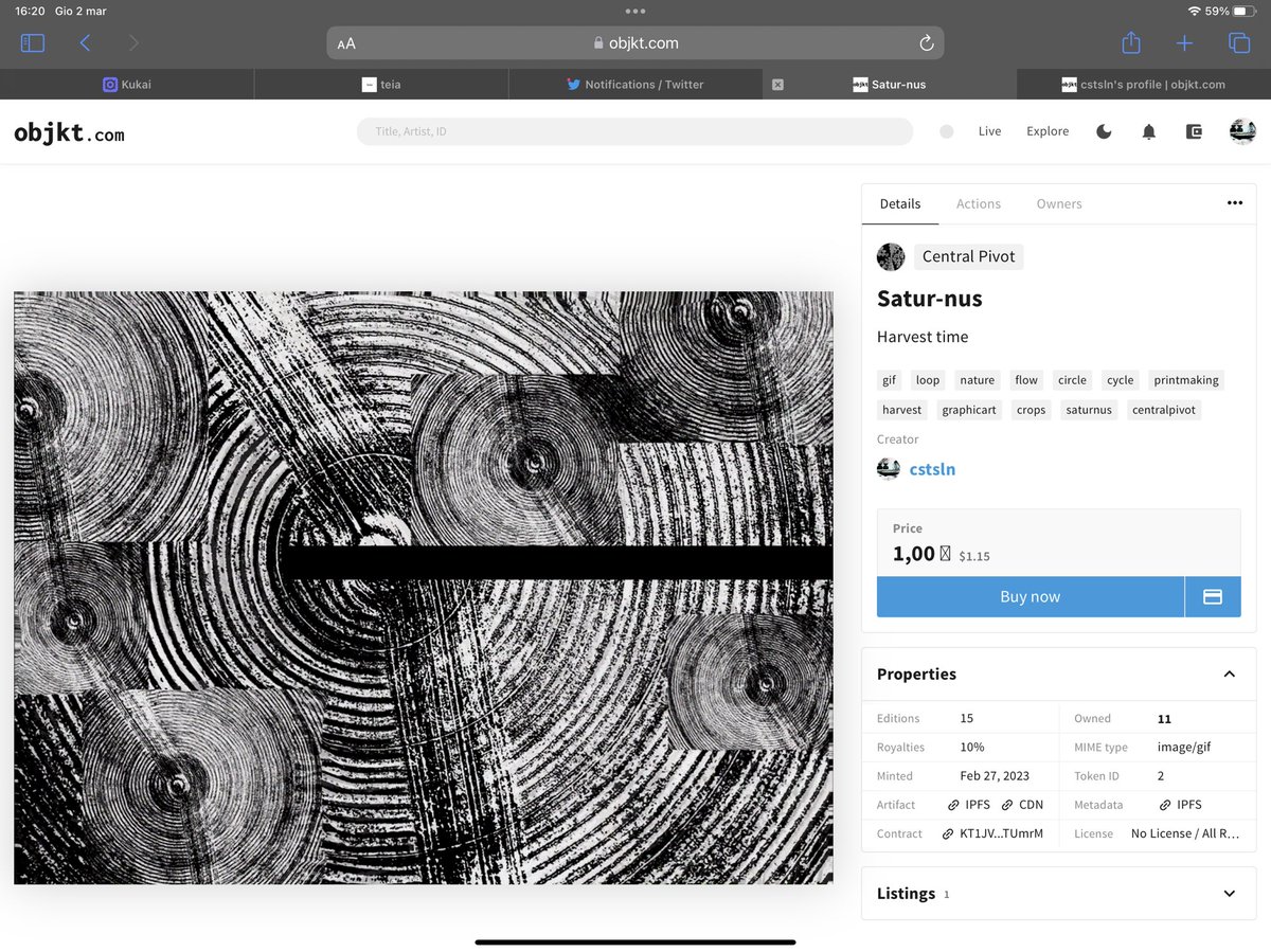 cstsln's tweet image. “Satur-nus”
11/15 ed. 1$xtz

objkt.com/asset/KT1JVFMi…

#tezosart #CleanNFT #TezosNFTs