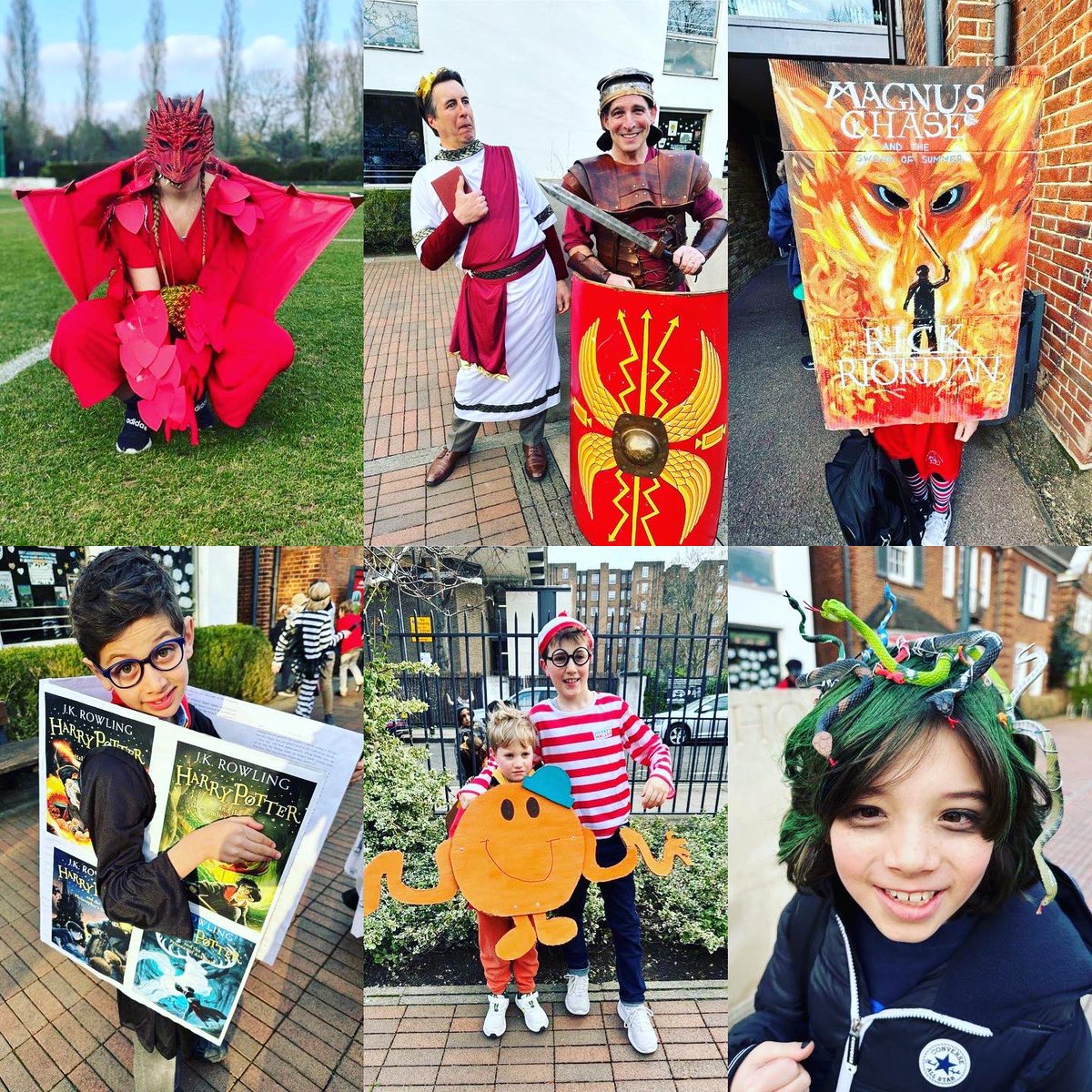 ArnoldHouseSch's tweet photo. A wonderful array of Book Characters, Gods & Monsters came to school today in celebration of World Book Day raising a fantastic total of £5,735 for @refugeeeduk Thank you for your support. #worldbookday #charityday #bookweek #gods&monsters #community #reuk #arnoldhouseschool https://t.co/CTZ9poYBB5