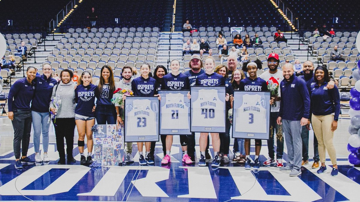 UNFAlumniAssoc's tweet photo. Now that we're officially moving on to Spring, we want to thank our @UNFOspreys winter student-athletes for the hard work & dedication they've put in to enhance @UofNorthFlorida, and to those who suited up for the last time, we look forward to welcoming you to our team #UNFAlumni https://t.co/cUGEkDYvjK