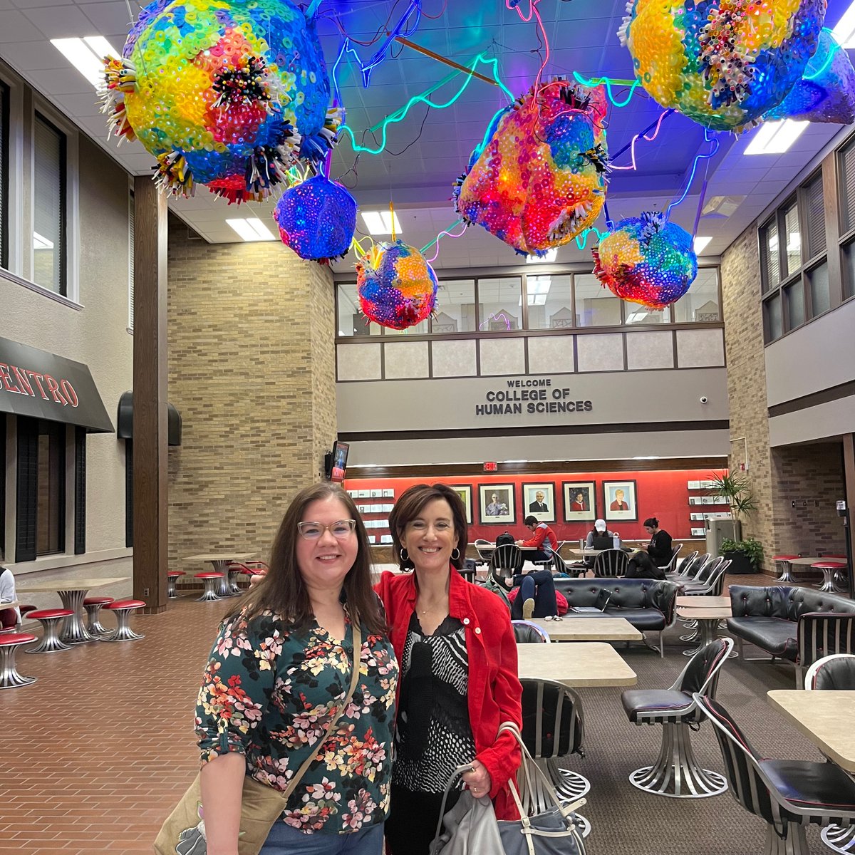 PackardSusan's tweet photo. Kristina Canfield of @CollegeRecovery and I starting out our day at @ttucohs.
#fullyhuman #soberyoung #noshame #texastech #collegiaterecovery https://t.co/eeUf32OGYX