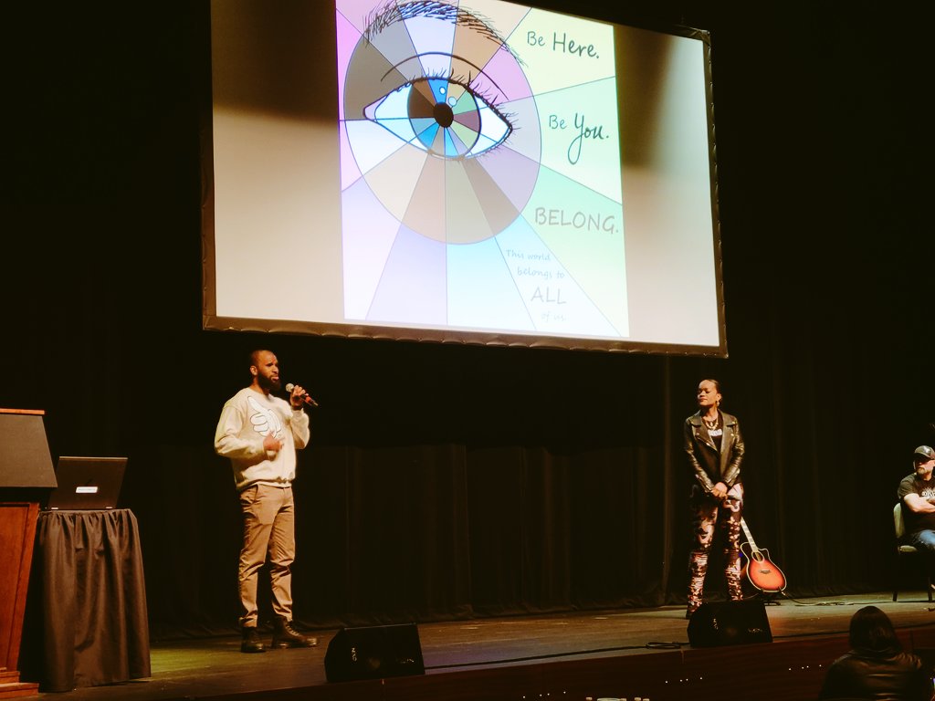 StephanieAspan's tweet photo. Kicking off Amplify with deep breathing exercises led by Michelle and Joshua, followed by keynote from @ChrisLeMark  @CHHAMH6453! Today is going to be great!! @Naperville203 https://t.co/aMnC5KjQD1