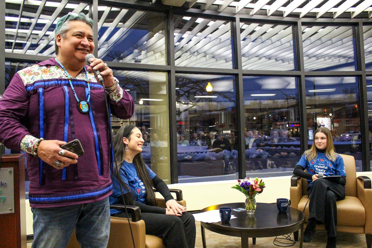 mcfirstnation's tweet image. As MCFN Elder Peter Schuler explains “what better place to seek the truth than your own local community.”  

On the 203rd anniversary of Treaty 22, February 28th, Debwewin Oakville: The Oakville Truth Project marked the date by launching a report at the Oakville Public Library.