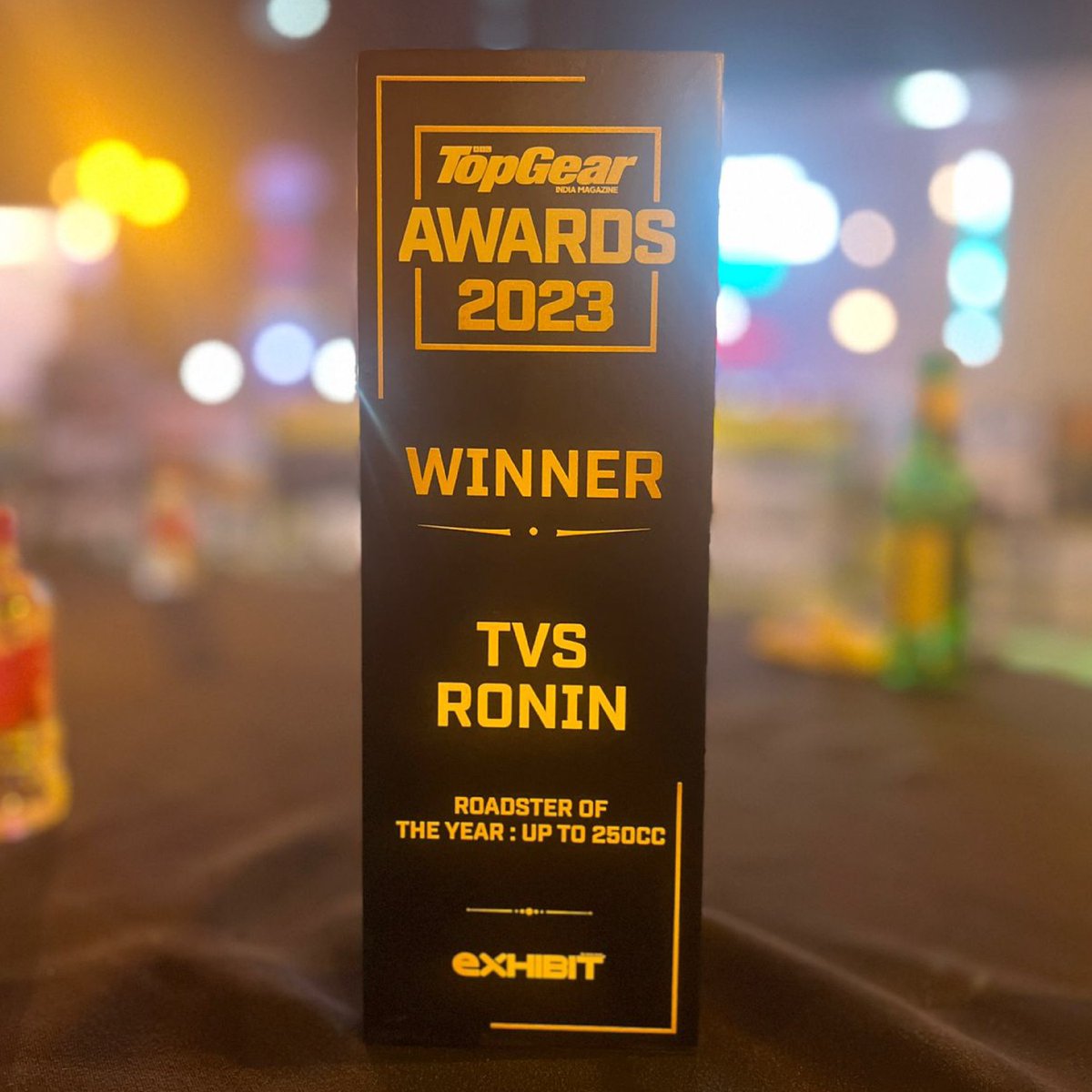 tvsmotorcompany's tweet image. The TVS Motor Company is delighted to announce yet another #Unscripted win in just one week! The TVS RONIN has won the Roadster of the year award again, this time by the prestigious Top Gear Award, 2023.
So it’s your time to ride the ever-stylish #TVSRONIN now!
#TVSMotorCompany