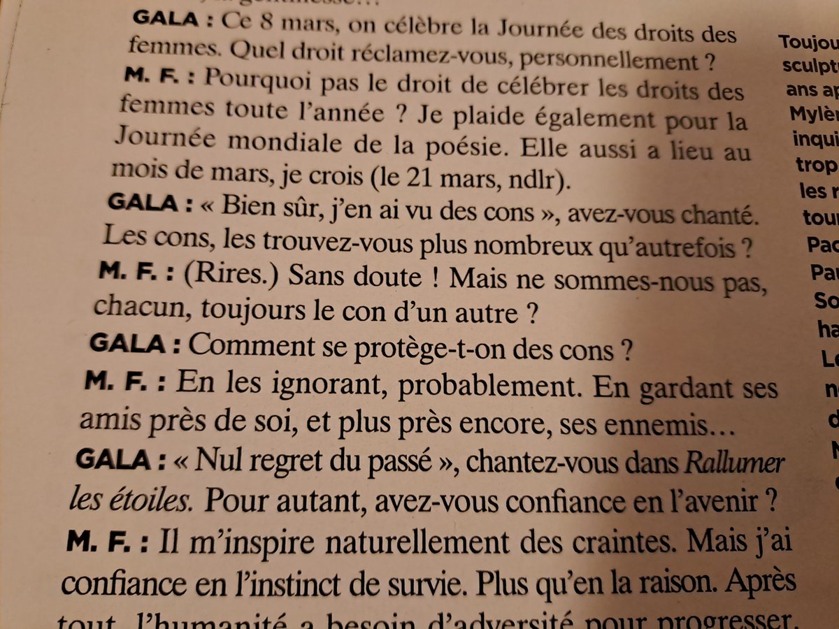 Mylène Farmer, la #JourneeDesDroitsDesFemmes et la #JourneeMondialeDeLaPoesie