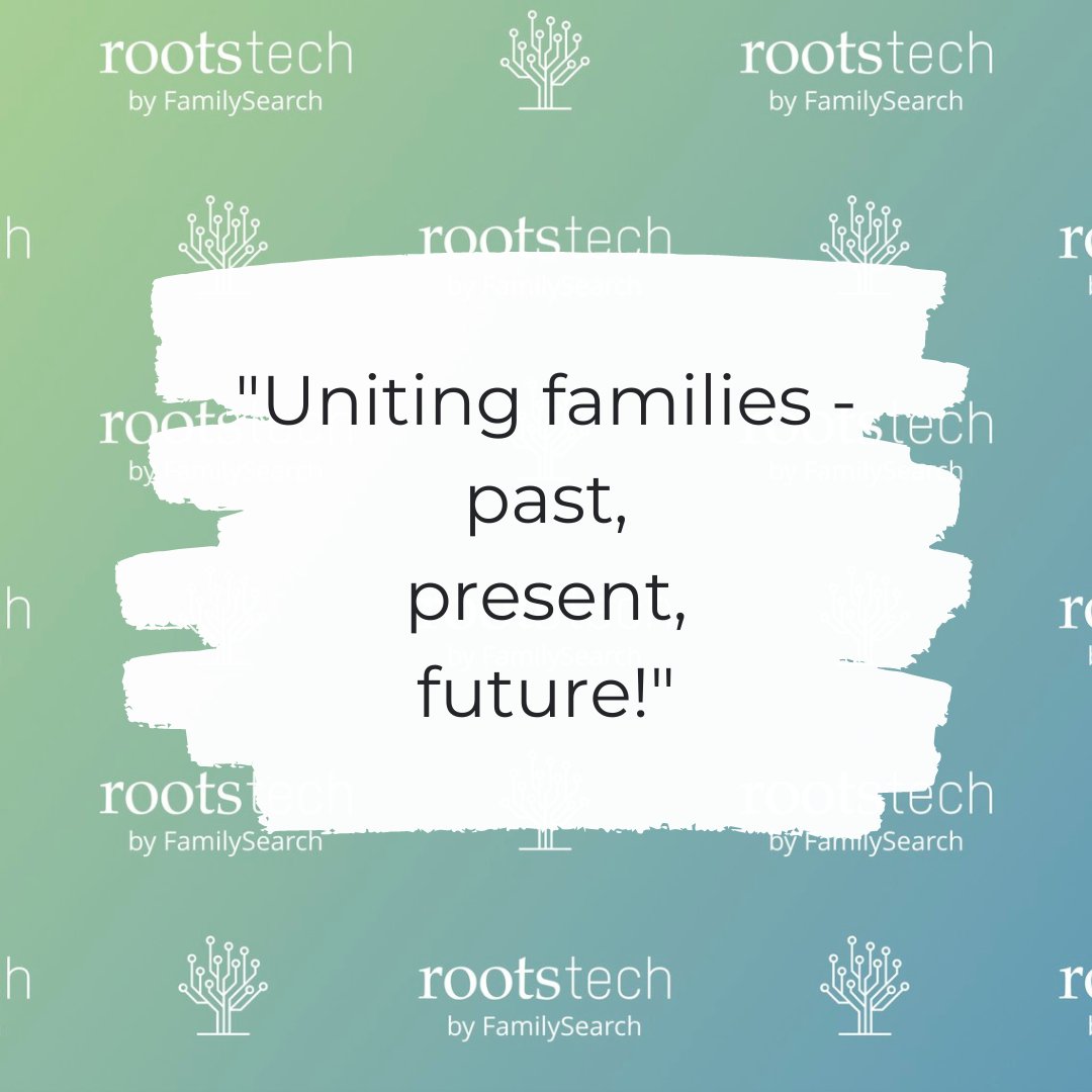 Exciting start to #RootsTech! So much power in uniting our technology, our stories, and our stories. Shout out to my #NotatRootsTech friends who are uniting with us at RootsTech. What content would you like to see from the Salt Palace?!? #FamilyHistory #LetsDoGoodTogether