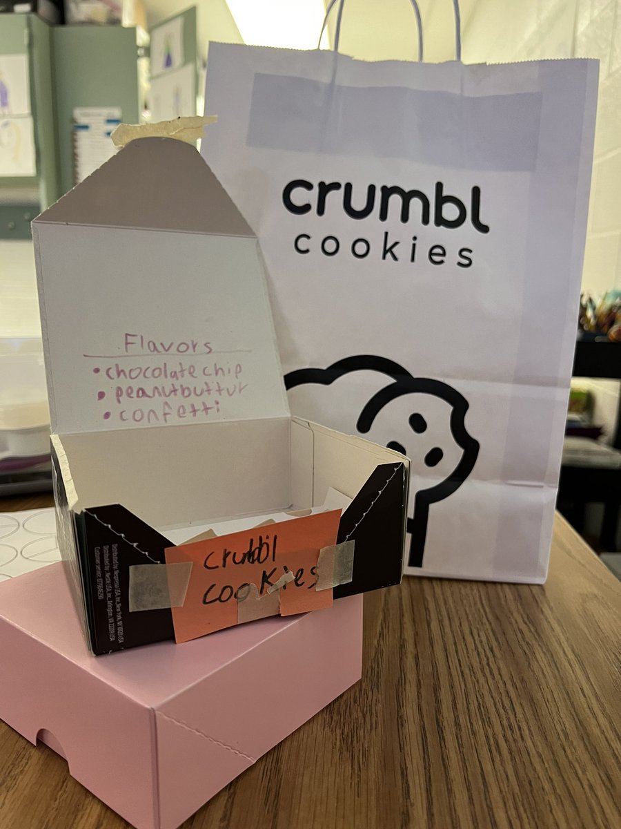 OwensOgres's tweet image. Loving our @CrumblCookies party! Thanks for recognizing the great work and learning of our class! The perfect way to head into a 3 day weekend. #learningshouldbefun
