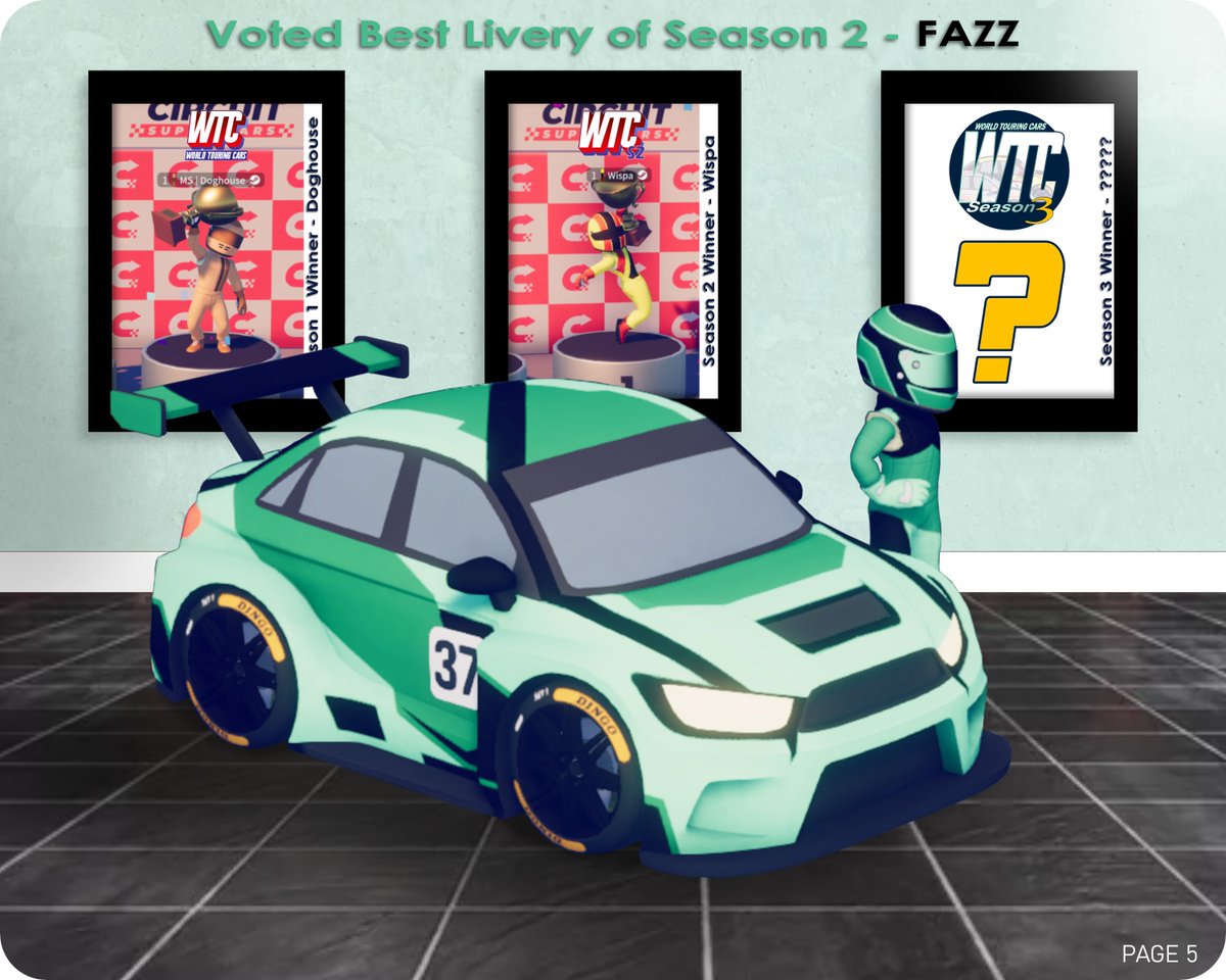 BEEFHAMMA's tweet photo. And apparently there is a 4 photo limit on Twitter, so here is page 5 of WTC Weekly, and deservedly showcased on its own. @notnotfazz 's Season 2's most popular livery by popular vote! https://t.co/cQWNvHc1l6